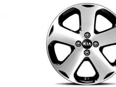 Visuell montering av skivor för Kia Rio som hjul i Kia Rio